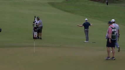 Brian Campbell holes out for birdie at Simmons Bank Open