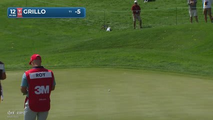 Emiliano Grillo taps in for birdie on No. 12 at 3M Open