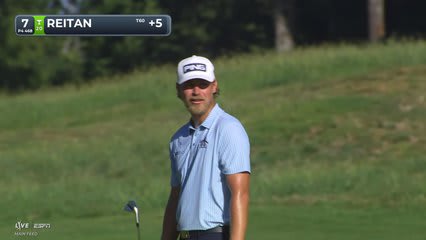 Kristoffer Reitan sinks 24-foot birdie putt on No. 7 at FedEx St. Jude