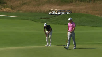 Jeremy Paul holes 16-footer for birdie at Korn Ferry Tour Champ