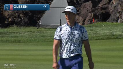 Thorbjørn Olesen makes birdie on No. 5 at Bank of Utah