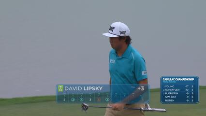 David Lipsky nails 13-foot putt for birdie on No. 15 at Cadillac