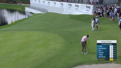 Bo Van Pelt makes birdie on No. 17 at Hoag Classic