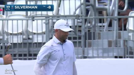 Ben Silverman rolls in short birdie putt at Rocket Classic