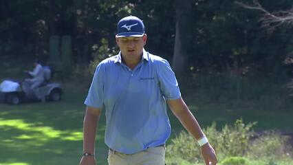 Brandon Berry makes birdie on No. 14 at Compliance Solutions