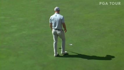 Bronson Burgoon makes birdie on No. 17 at Fortinet Championship