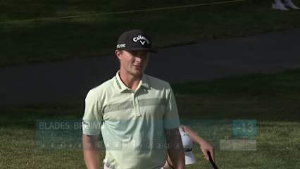 Blades Brown makes birdie on No. 14 at Utah Championship