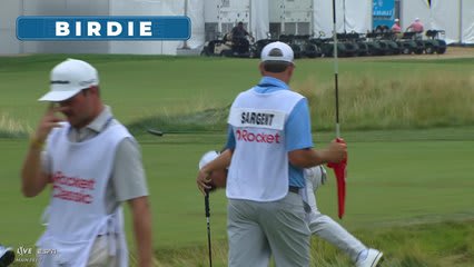 Karl Vilips sinks 8-foot birdie putt on No. 3 at Rocket Classic