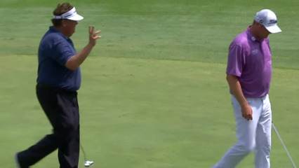 Tim Herron’s 24-foot birdie putt at Fort Worth