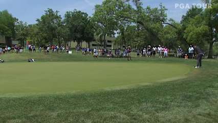 Tom Lewis makes birdie on No. 1 at Valspar