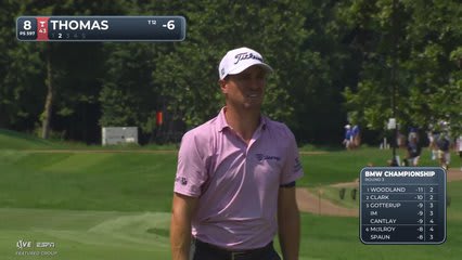 Justin Thomas reaches par-5 No. 8 in two, makes birdie at BMW Championship