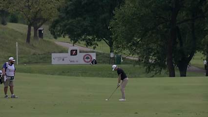 Brian Campbell's hole-high second leads to birdie at Simmons Bank Open