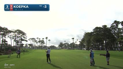 Brooks Koepka makes birdie on No. 3 at Cognizant Classic