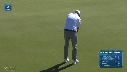 Kevin Roy makes birdie on No. 13 at WM Phoenix Open