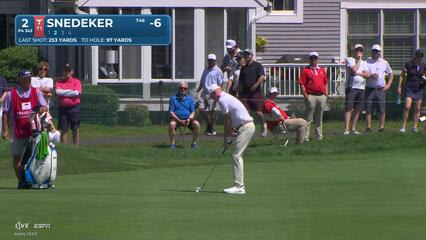 Brandt Snedeker's 96-yard approach sets up birdie on No. 2 at Travelers