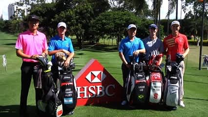 Players have fun in an Olympic themed challenge at Brasil Champions
