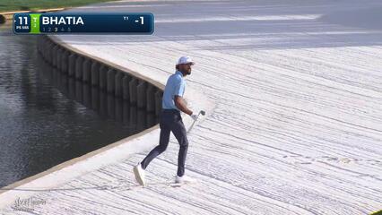 Akshay Bhatia blasts 86-yard bunker shot to 2 feet, sets up birdie on No. 11 at THE PLAYERS