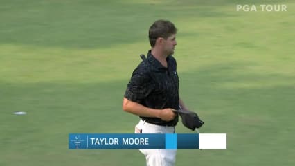 Taylor Moore sticks approach to set up birdie at Boise Open