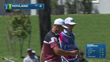 Viktor Hovland pours in 7-foot birdie putt on No. 2 at Valspar