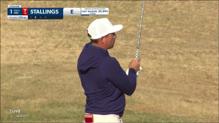 Scott Stallings hits wedge close and opens with birdie at The American Express