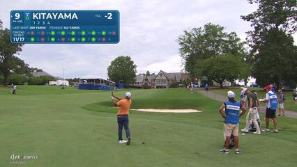 Kurt Kitayama makes birdie on No. 9 at Wyndham