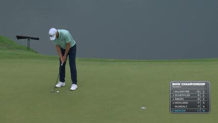 Daniel Berger makes birdie on No. 11 at BMW Championship