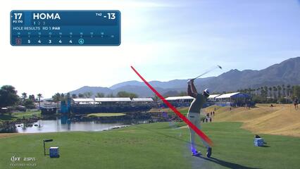 Max Homa sinks 21-foot birdie putt on No. 17 at The American Express