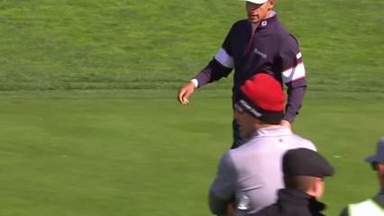 Dominic Bozzelli rolls in 37-footer for birdie at AT&T Pebble Beach