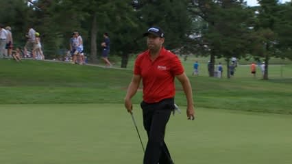 Erik Compton makes a 20-foot birdie putt at RBC Canadian