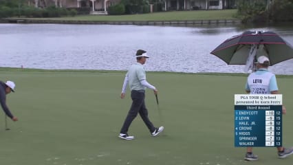 Spencer Levin buries long-range putt for birdie at PGA TOUR Q-School