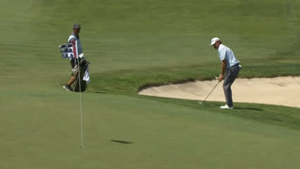 Tim Petrovic gets up-and-down for birdie at Principal