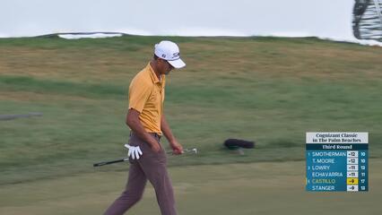 Ricky Castillo taps in from 2 feet for birdie on No. 18 at Cognizant Classic