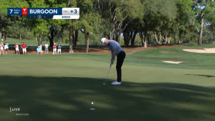 Bronson Burgoon sinks 14-footer for birdie at Valspar