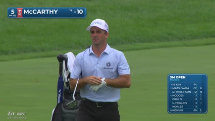 Denny McCarthy's 150-yard approach sets up birdie on No. 5 at 3M Open