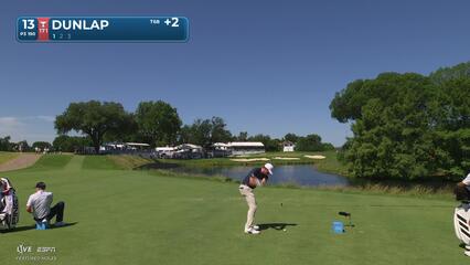Nick Dunlap hits tee shot to 4 feet, sets up birdie on No. 13 at Charles Schwab
