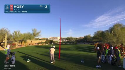 Rico Hoey hits 186-yard tee shot to 6 feet, sets up birdie on No. 4 at WM Phoenix Open