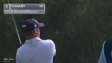 Bud Cauley sinks 45-foot birdie putt on No. 2 at BMW Championship