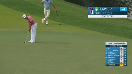 Rickie Fowler's 198-yard approach sets up birdie on No. 16 at Truist Championship