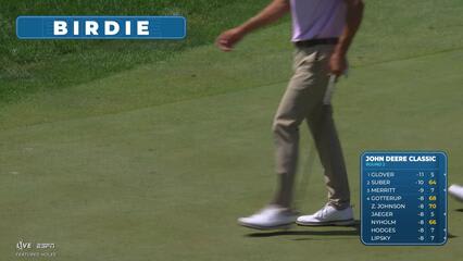 John Keefer drains 20-foot birdie putt on No. 12 at John Deere