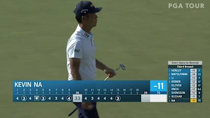 Kevin Na makes short birdie putt at Sony Open