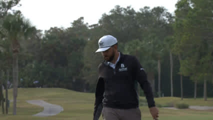 Hayden Buckley curls in a putt for birdie at PGA TOUR Q-School