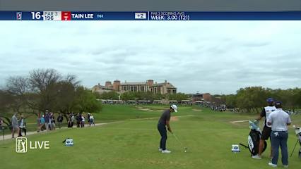 Tain Lee hits tee shot to 5 feet and birdies at Valero