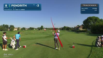 Taylor Pendrith makes birdie on No. 8 at 3M Open