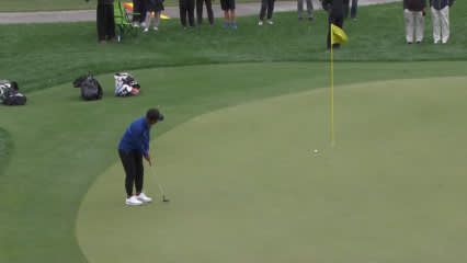 Thongchai Jaidee drains birdie putt at Galleri Classic