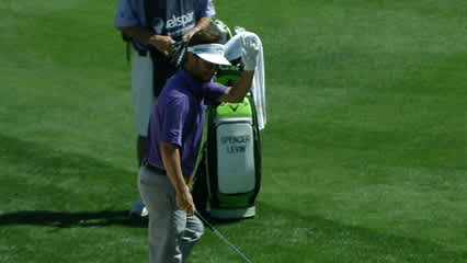 Spencer Levin's masterful bunker shot at Valspar