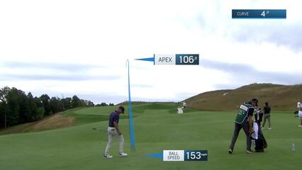 Chandler Blanchet holes out for birdie on No. 14 at Korn Ferry Tour Champ