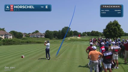 Billy Horschel sinks 23-foot birdie putt on No. 4 at 3M Open