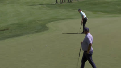 Lee Janzen makes birdie putt at American