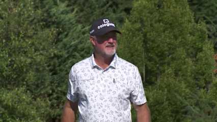 Jerry Kelly makes birdie putt on No. 16 at Boeing Classic