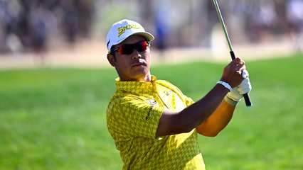 Hideki Matsuyama chips in for birdie as he chases WM Phoenix Open title